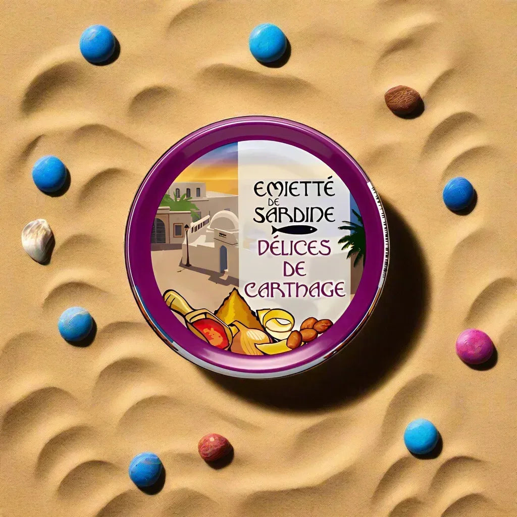 Émietté der Sardine nach "Carthage" Art