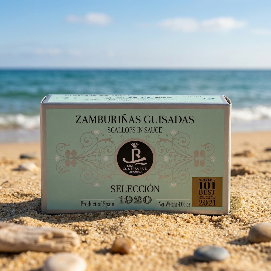 Zamburiñas Guisadas (Kamm-Muscheln in traditioneller Sauce) – Selección 1920