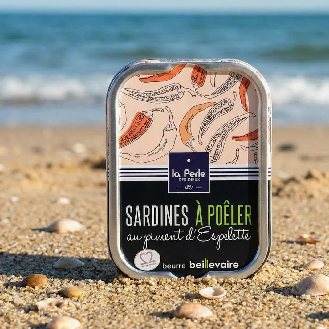Sardinen zum Braten mit Fassbutter und Piment d’Espelette
