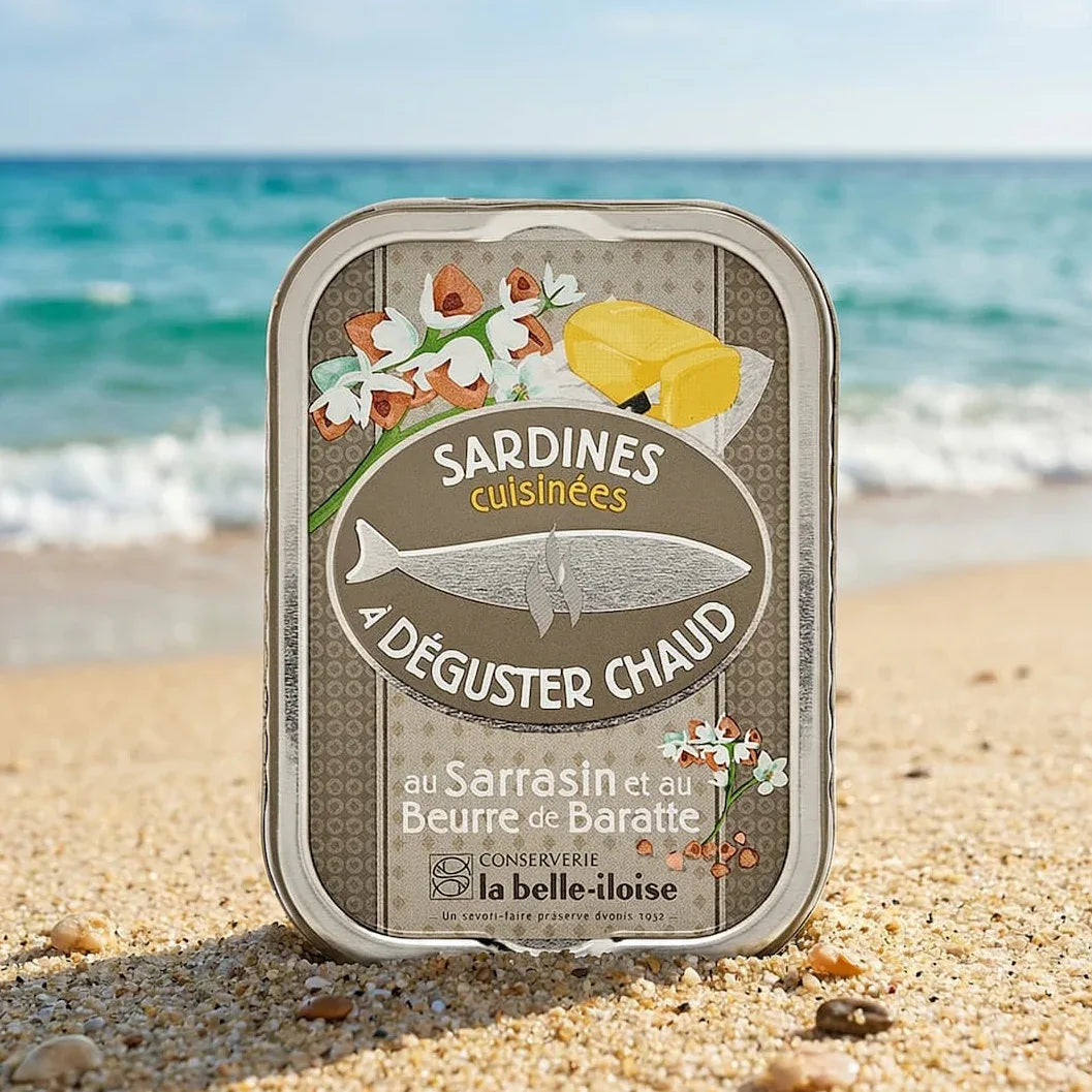 Sardinen in Fassbutter mit Buchweizen