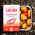 Feine Miesmuscheln aus Galizien - zart eingelegt (Kleinformat, 13-18 Stück) Dose à 111 g