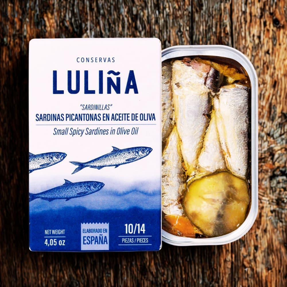 Sardinillas Picantonas aus Galizien in Olivenöl Dose à 115g