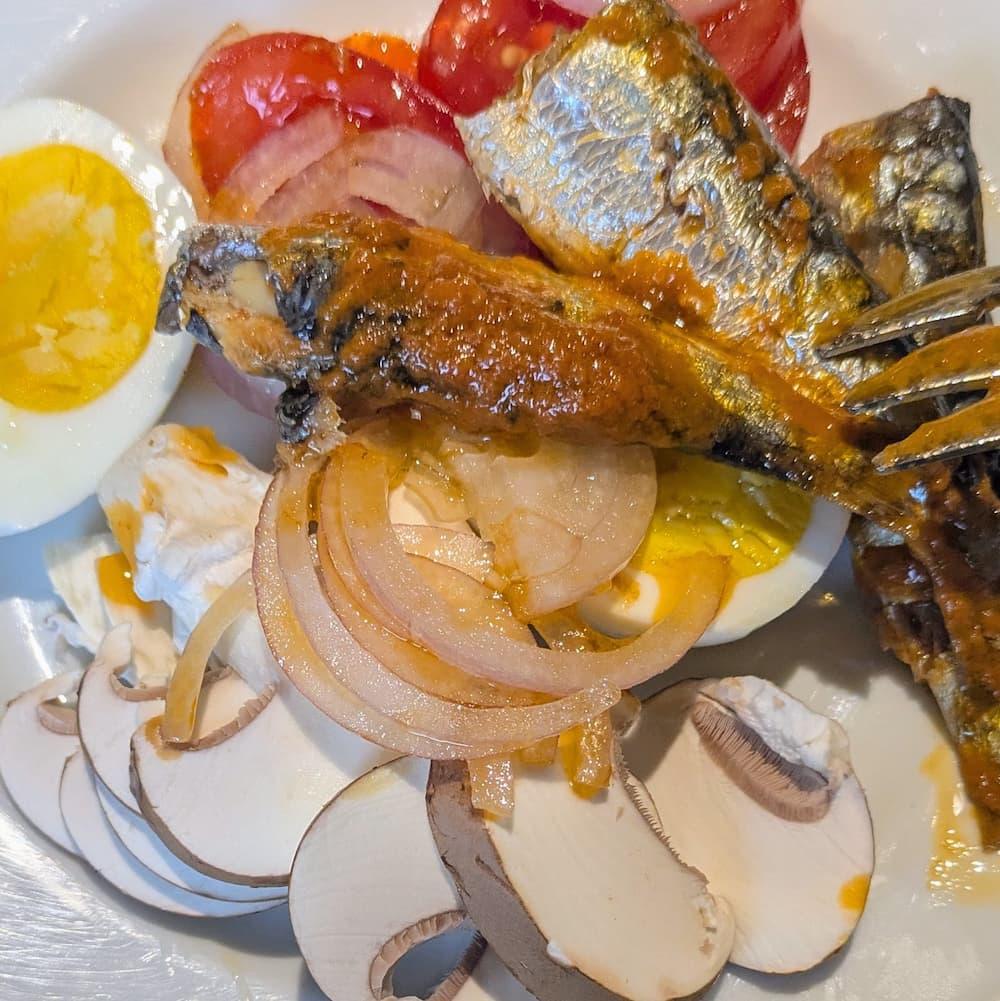 Sardines Sauce Pitomaïl (Piment, Tomate und Knoblauch)
