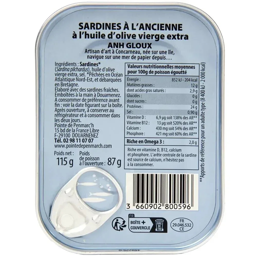 Jahrgangssardine 2024 Anh Gloux Sardinière