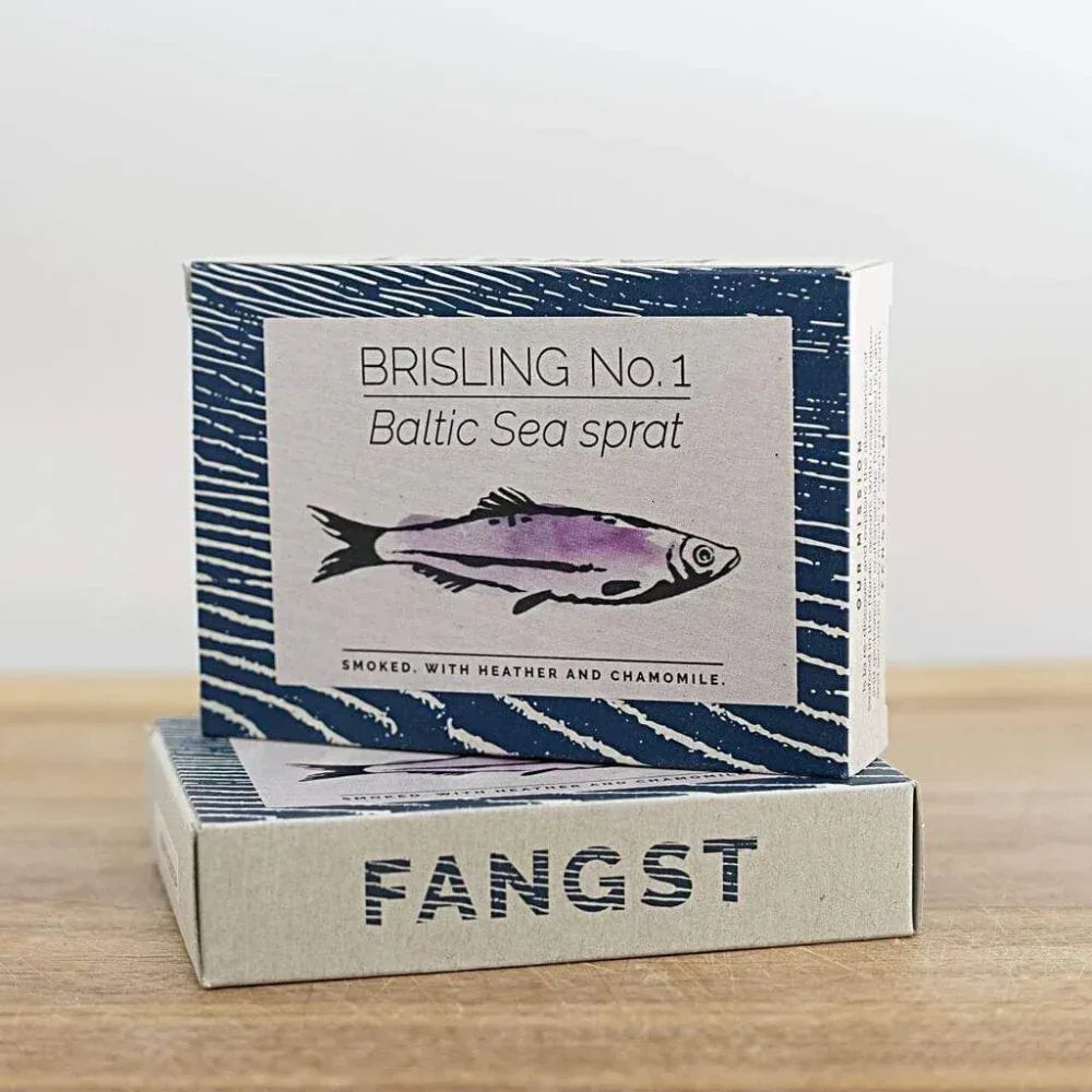 Brisling Nr. 1 Ostseesprotte mit Heidekraut und Kamille