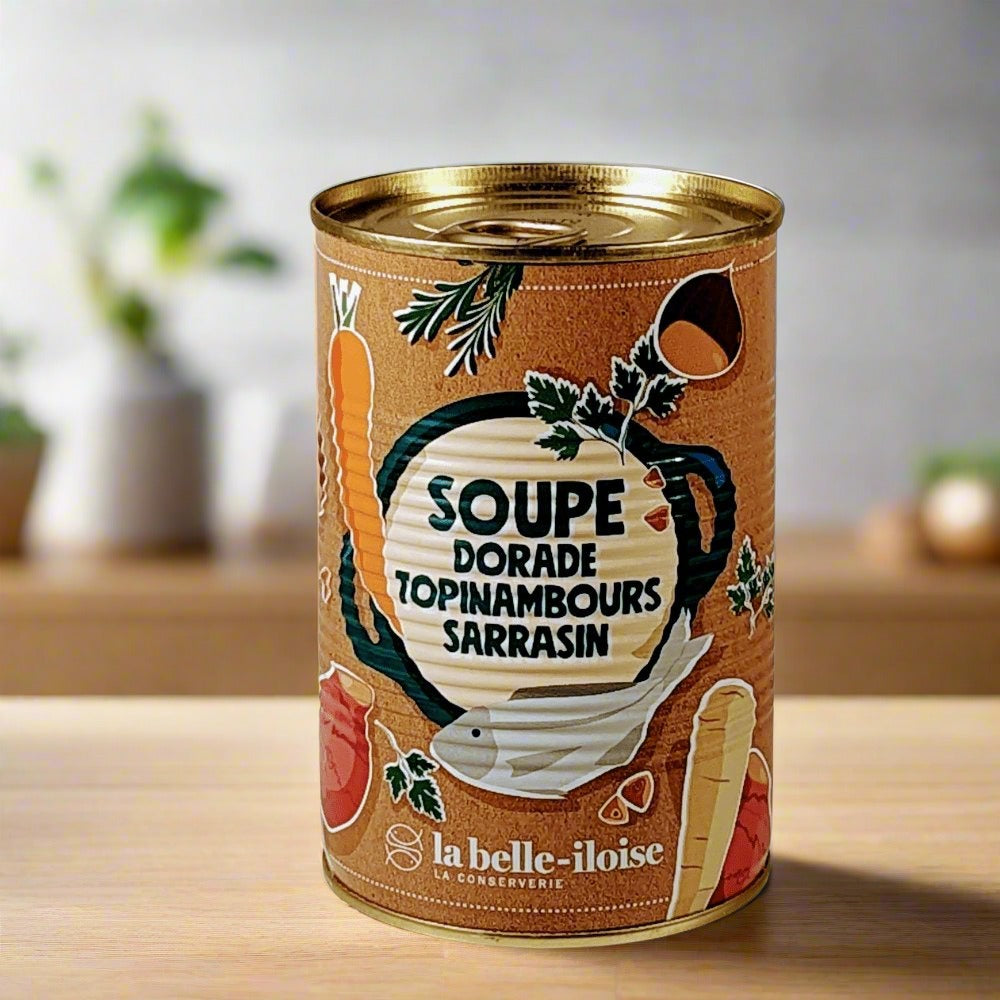 Doraden-Suppe mit Topinambur und Buchweizen Dose à 380g