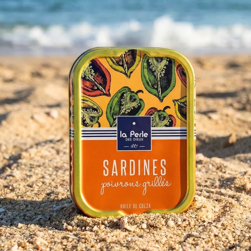 Sardinen mit gegrillter Paprika in Rapsöl