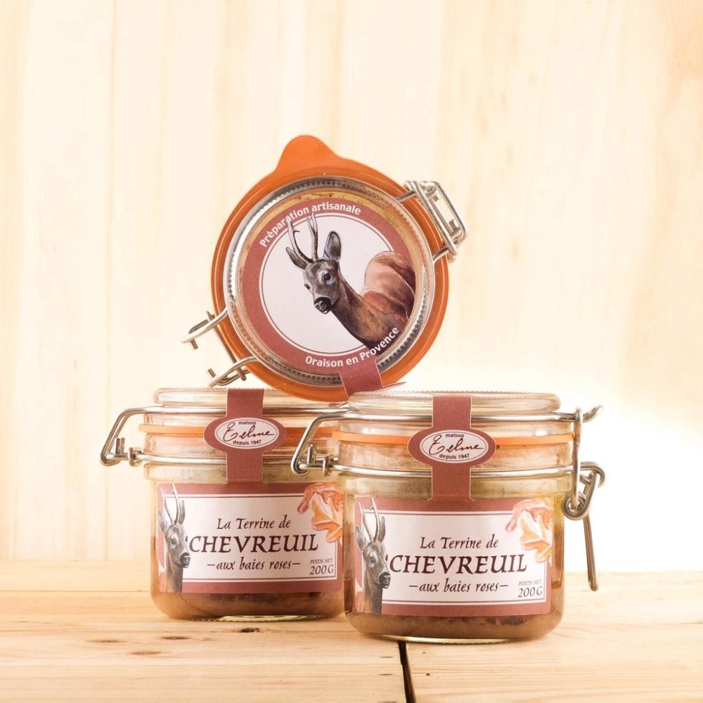 Reh-Terrine mit rosa Pfeffer