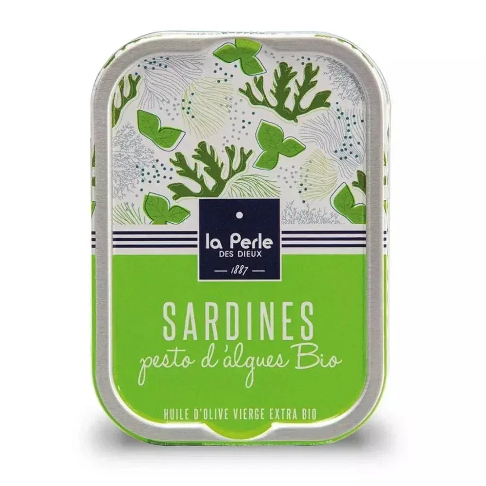 Sardinen mit Algen-Pesto in Olivenöl