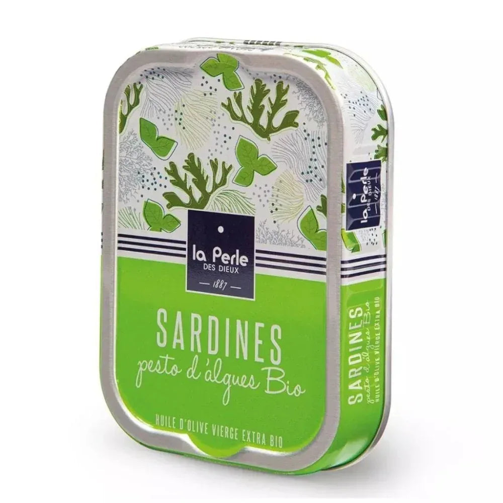 Sardinen mit Algen-Pesto in Olivenöl