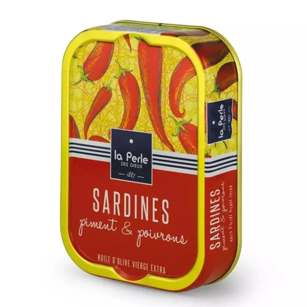 Sardinen mit Chili und Paprika