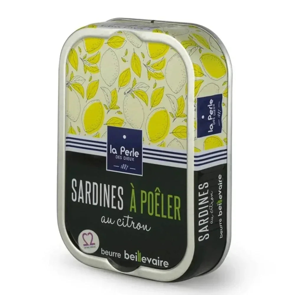 Sardinen zum Braten in Beillevaire Fassbutter mit Zitrone
