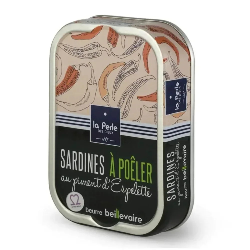Sardinen zum Braten mit Fassbutter und Piment d’Espelette
