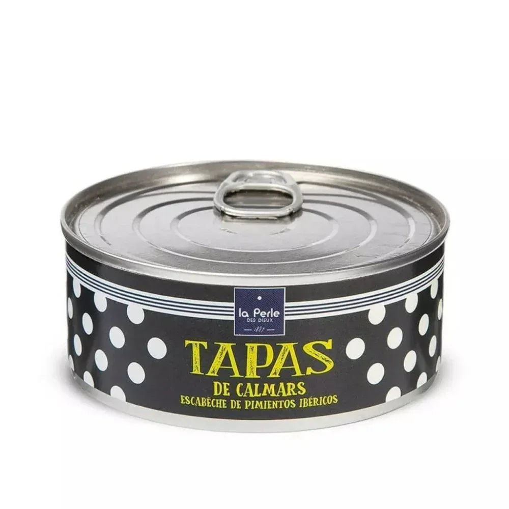 Tapas von Kalmare mit Pimientos