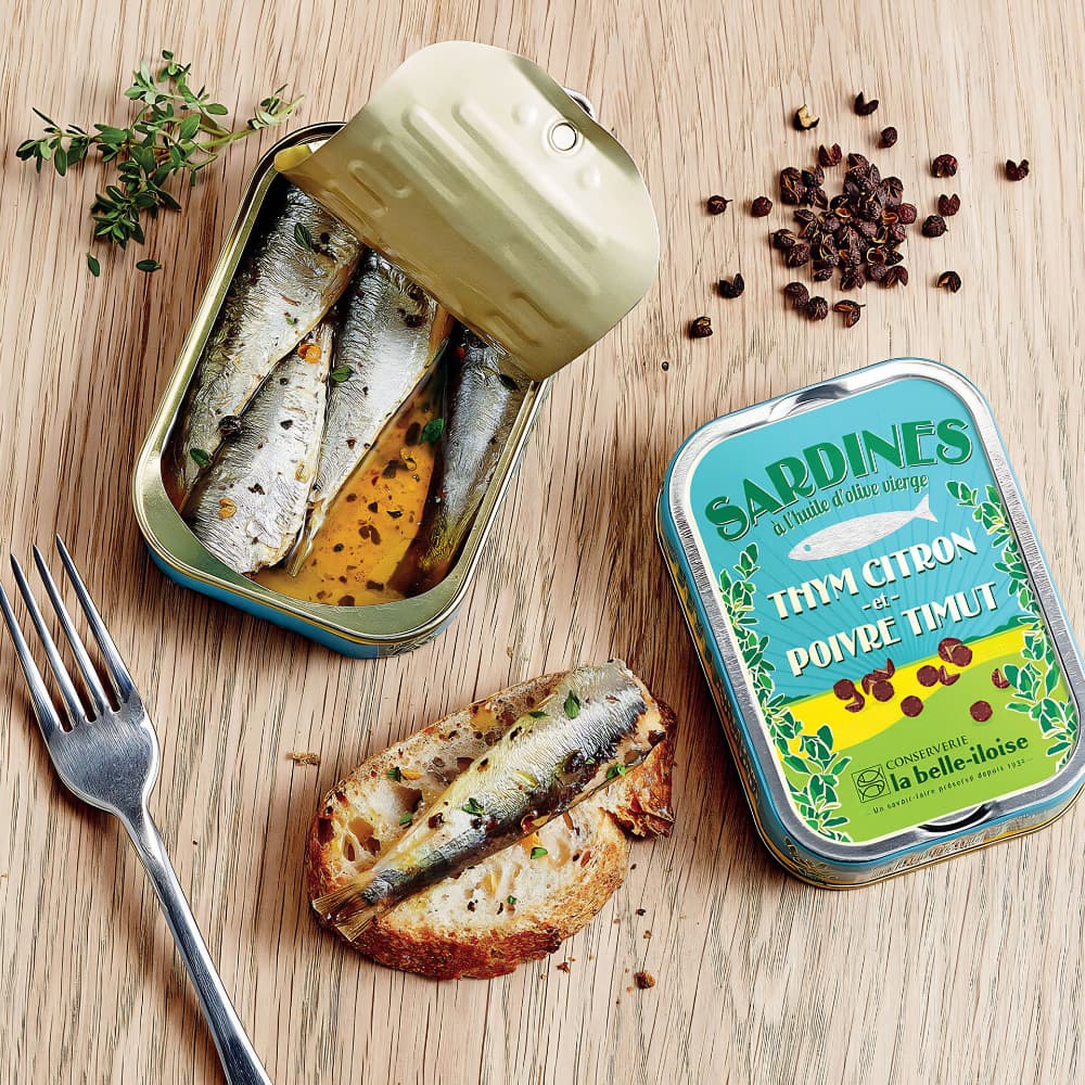 Sardinen mit Zitronen-Thymian und Timut-Pfeffer