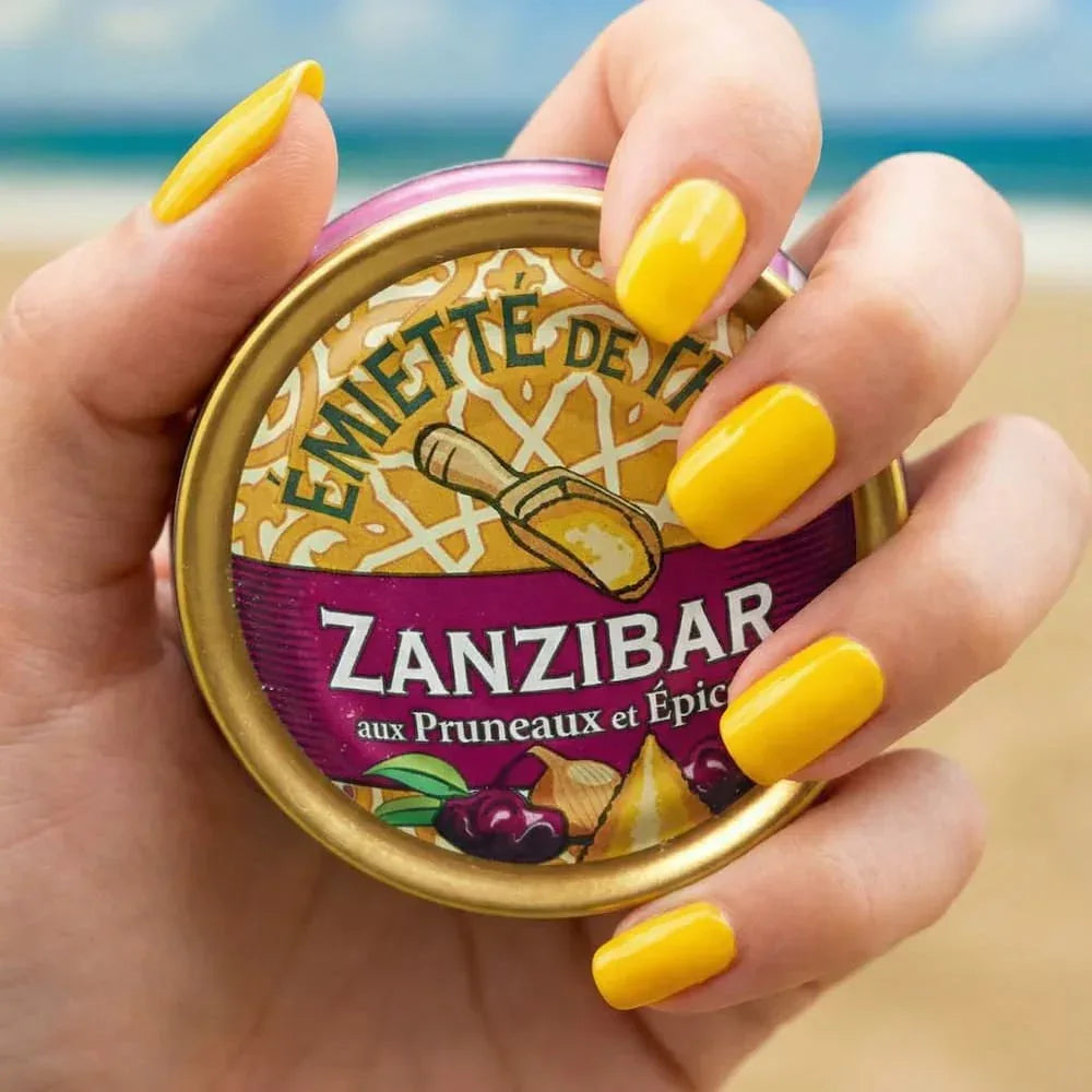 Émietté vom Thunfisch "Zanzibar" mit Dörrpflaumen und Gewürzen
